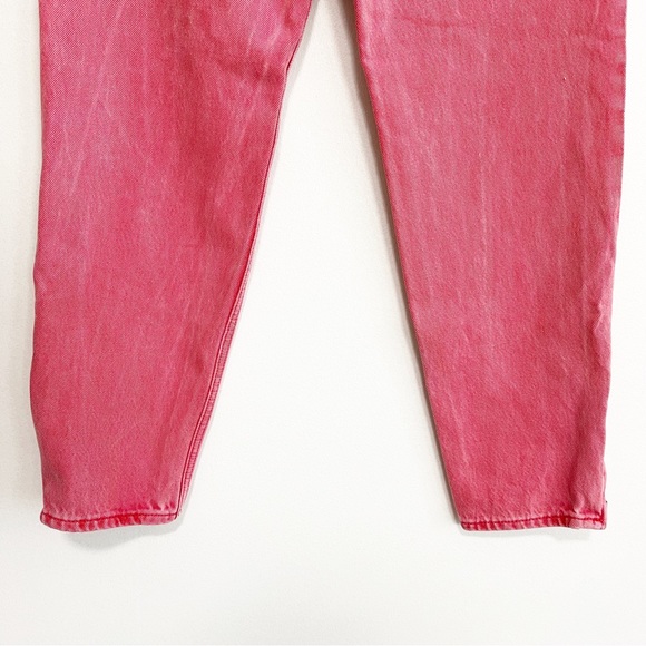 Levi's Mom Jeans High Rise Zipper Ankle Red Size 27 - Picture 10 of 15